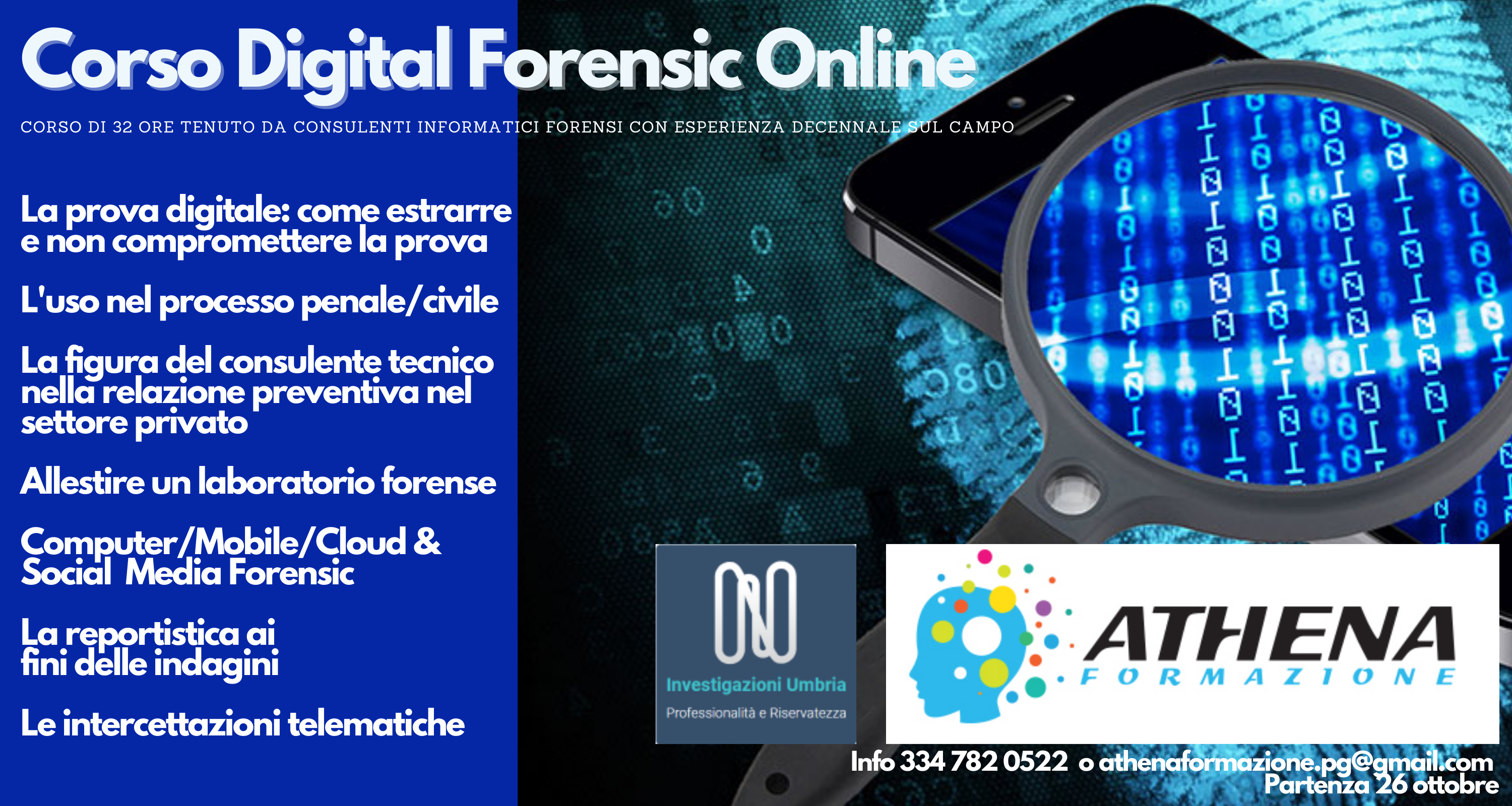 Read more about the article Corso online Digital Forensic